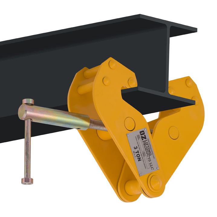 OZ Lifting Beam Clamps– The Oz Lifting beam clamps can quickly and securely fasten onto most I-beams to support weight ranging from 1 ton to 10 tons. The robust clamp is fully-welded with an all-steel construction making it highly durable and dependable. – Now available at MTN Shop US. - imagen 3
