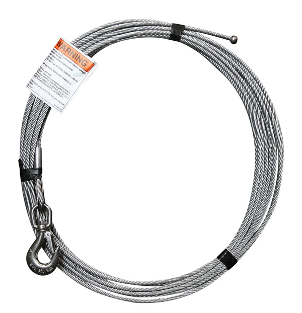 1/4" galvanized cable with a ball
