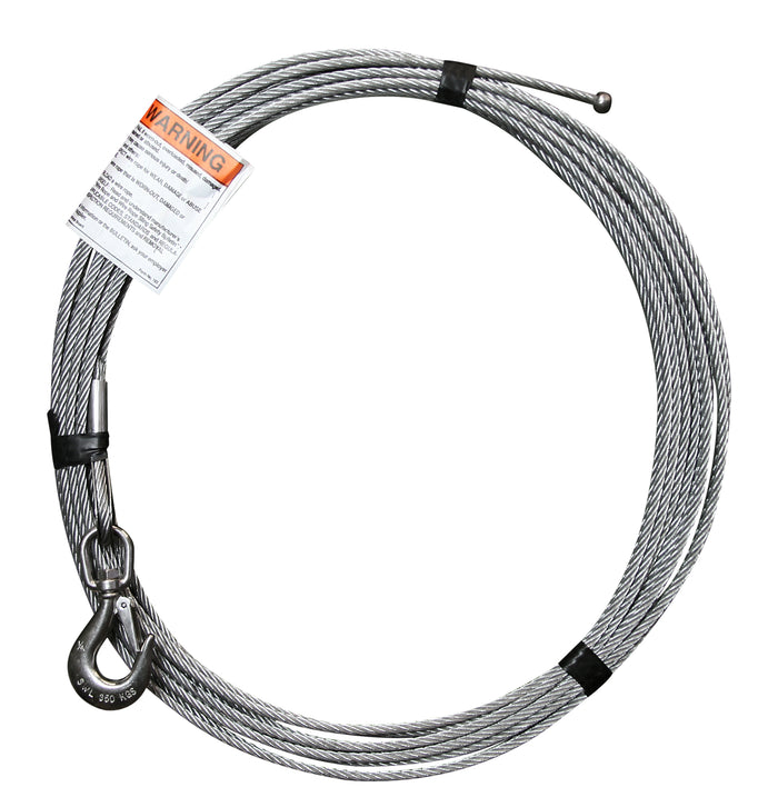 OZ Lifting 1/4" Galvanized Cable with a Ball