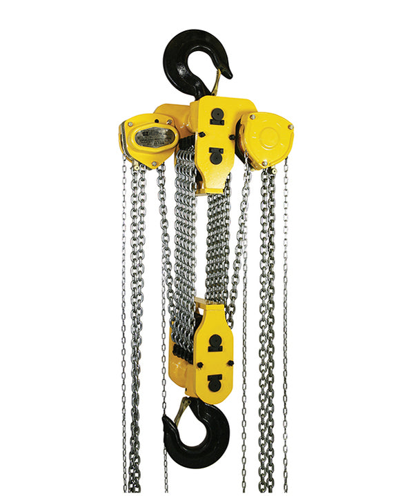 OZ Lifting Premium Chain Hoist– The OZ Premium Chain Hoist is a durable and versatile chain hoist that can be used for both lifting and pulling. The double reduction gearing minimizes lifting effort and the hoist can be operated in tight spaces thanks to the 360-degree handle rotation. Enclosed brake system, gearing systems and a sealed roller bearing keep the hoist protected from debris and contaminations to ensure smooth operations over time. – Now available at MTN Shop US.