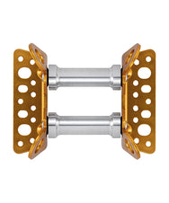 Petzl Roller Coaster Rope Protector for Moving Rope – The Petzl Roller Coaster is a rope protector on bearings that is designed to ensure the smooth movement and protection ropes. The Roller Coaster prevents abrasion of the rope. The device is reversible, it has a flat side and an angled side for use on different types of surfaces. There are a number of connection holes so you can use a range of different connection methods. More than one module can be used at a time for extra adaptation to different terrai - imagen 4