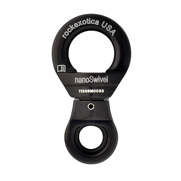 Rock Exotica NanoSwivel– The Nano is one of the lightest load rated swivels available, and features a thrust bearing to provide a compact form factor. – Now available at MTN Shop US.