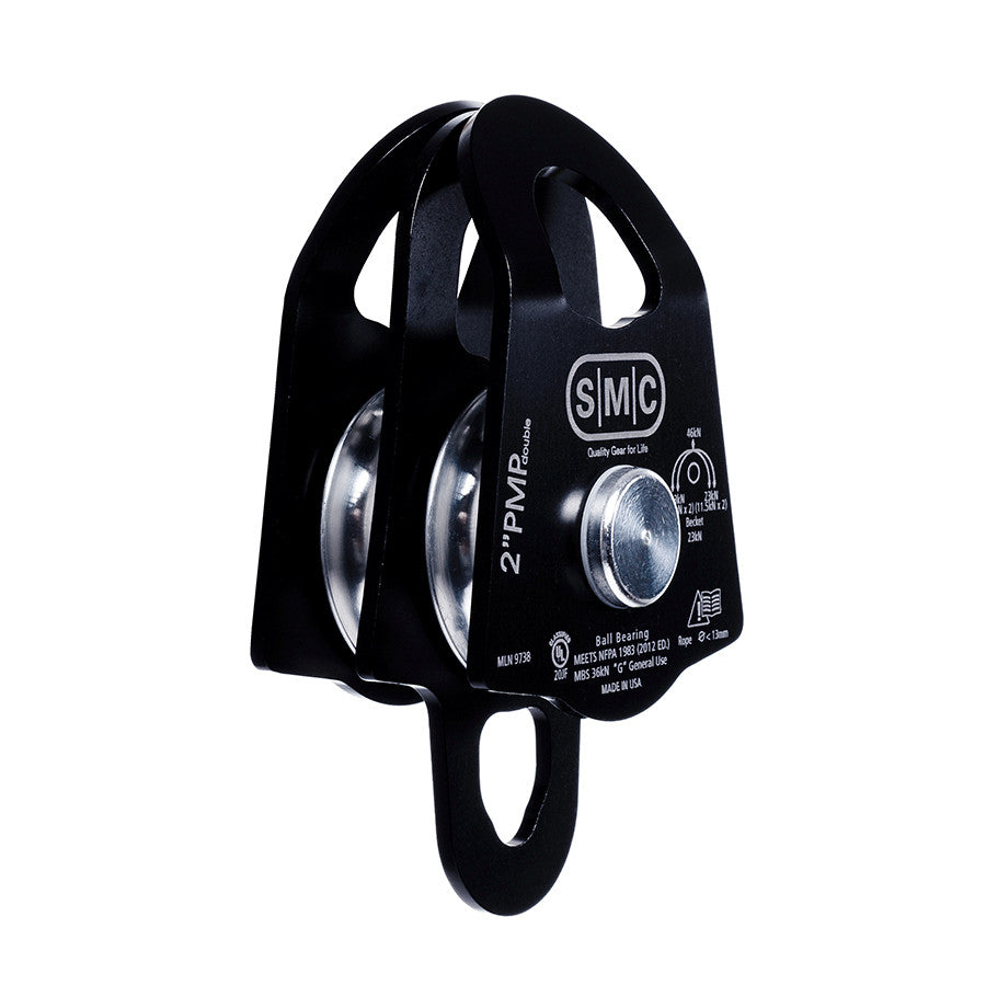 PMI SMC 2” Double Prusik Minding Pulley – NFPA– SMC 2” Double Prusik Minding Pulley is a mid-sized pulley ideal for rigging with 11mm - 13mm rope or when there is no room for a 3" prusik minding pulley. – Now available at MTN Shop US. - imagen 4