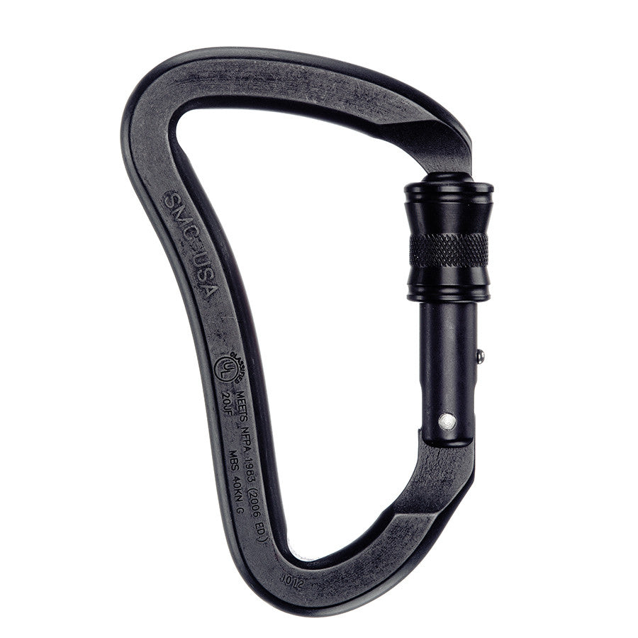PMI SMC CrossOver Screw-Lock Carabiner – NFPA– SMC CrossOver Screw-Lock Carabiners features simple single-handed operation. Specially designed for work safety compliance. Screw-lock gate, NFPA 1983 (2012), G – Now available at MTN Shop US. - imagen 4