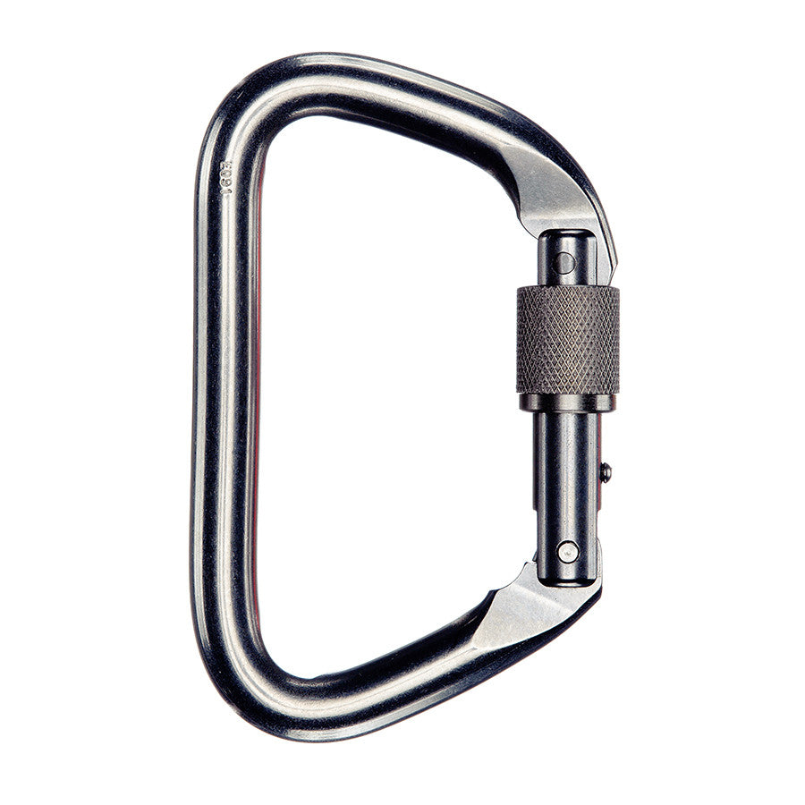 PMI SMC Large Locking D Stainless Steel Carabiner– The SMC Large Locking D Stainless Steel Carabiners are ideal for rescue professionals. Easily fits over litter rails; stainless steel or black coated finish – Now available at MTN Shop US. - imagen 2