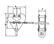 CM Screwlok Beam Clamps with Shackle– Buy CM Screwlok Beam Clamps with Shackle, SC921, SC922, SC923 for 1 ton, 2 ton, & 3 ton capacity. Works with manual and electric chain hoists; built in shackle. – Now available at MTN Shop US. - imagen 6