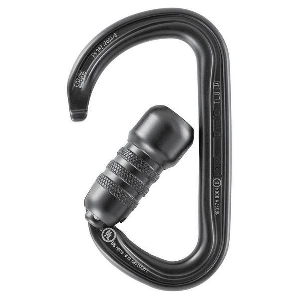 Petzl Bm'D H-Frame Carabiner (Black) - TRIACT-LOCK