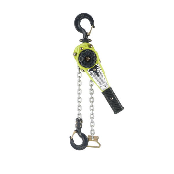 X5L Lever Hoist 1-1/8 US Ton x 05' Lift to 20' Lift– The X5L Lever Hoist 1-1/8 US Ton is a reliable and durable lifting and positioning tool that can handle heavy-duty jobs with a lifting capacity of 1-1/8 US ton and a lift range of 05' to 20'. It has a brake system designed to operate without minimum preload, making it easy and safe to lift and position heavy loads. – Now available at MTN Shop US.