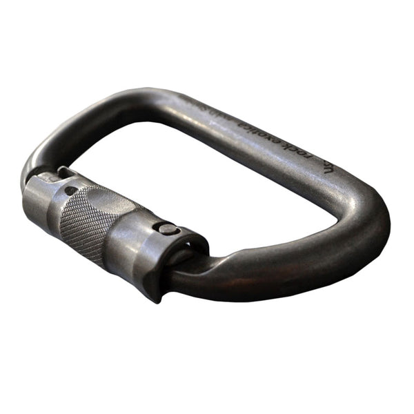 Rock Exotica rockD Stainless Auto-Lock Carabiner– The rockD Screw-lock offers impressive strength in a compact stainless steel frame. We construct the rockD stainless with all stainless steel components. – Now available at MTN Shop US.