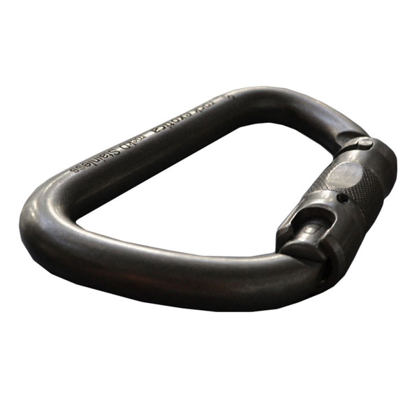 Rock Exotica rockD Stainless Auto-Lock Carabiner– The rockD Screw-lock offers impressive strength in a compact stainless steel frame. We construct the rockD stainless with all stainless steel components. – Now available at MTN Shop US.