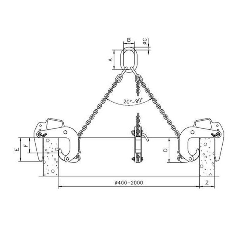 Camlok™ BTG Groundworks Clamp– The Camlok BTG Groundworks Clamps are specially designed to lift and handle concrete manhole pipes in the vertical position. BTG Clamps enable the manhole trench size to be minimized and they facilitate accurate positioning of pipes on top of each other. – Now available at MTN Shop US. - imagen 2