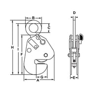 Camlok™ CG Girder Turning Clamps– CM’s Camlok THS Plate Clamps can be used with single or two leg slings with a maximum angle of 60°. These clamps are designed to be used on structural steel plates up to a surface hardness of 300 Brinell (32HRc), providing that the plate can withstand the forces imposed. Trust in the Camlok brand to handle your materials safely and reliably every time. – Now available at MTN Shop US. - imagen 2