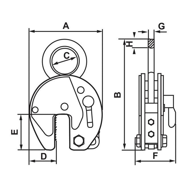 Camlok™ CZ Universal Plate Clamp– Camlok CZ Universal Plate Clamps are available in a wide range of working load limits and jaw capacities and can be used on all hot rolled structural steel plates and sections up to a surface hardness ot 300 Brinell (32HRc). The cam handle is ergonomically designed with a flat surface that allows for comfortable operation even with gloves on. – Now available at MTN Shop US.