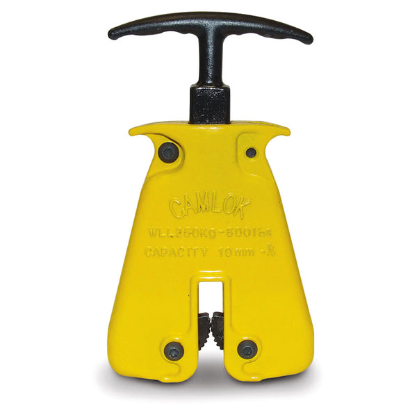 Camlok™ HGC Hand Grip Clamp– The Camlok HGC Hand Grip Clamp is designed to manually lift, carry, or pull objects that fit into its jaws. This product is primarily used in workshop environments and provides easy operation—open and attach the clamp to sheet material by depressing the lifting handle. – Now available at MTN Shop US.