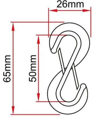 Doughty Theatre Curtain Track (Six Track) Twin Hook