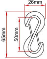 Doughty Theatre Curtain Track (Six Track) Twin Hook