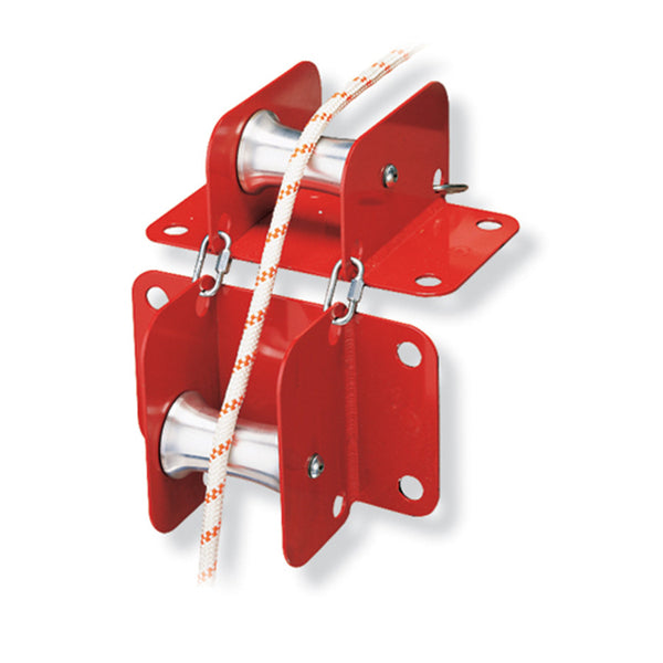 PMI SMC/RA Edge Roller– The SMC/RA Edge Roller reduces friction when rope travels over an edge. Easily assembled together with quick links that allow the system to lay over right angles – Now available at MTN Shop US.