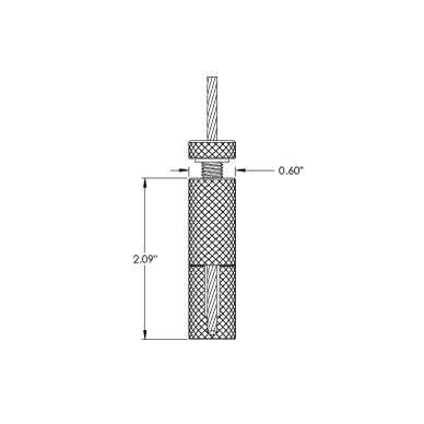 Griplock - Grip for 3/32" & 1/8" Cable (Side Exit) Size