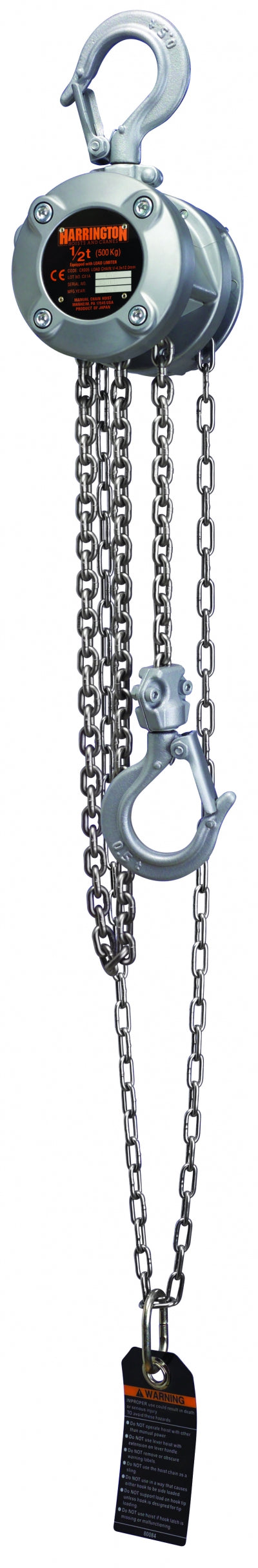 Harrington Hoist: CX Hand Chain Hoists 1⁄4 y 1⁄2