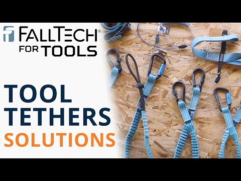 15 lb Tool Tether with choke-on cinch-loop and steel screwgate carabiner, 36" - imagen 4