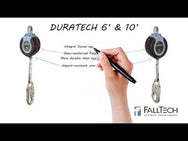 6' DuraTech® Personal SRL with Aluminum Rebar Hook, Includes Steel Dorsal Connecting Carabiner - imagen 2