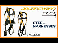 Journeyman Flex® Steel 1D Standard Non-belted Full Body Harness, Tongue Buckle Leg Adjustment - imagen 2