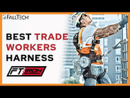 FT-Iron 3D Construction Belted Full Body Harness, Tongue Buckle Leg Adjustment - imagen 4