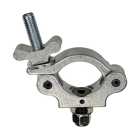 The Light Source Mega-Slim Coupler MSCM-CS — silver lighting clamp top view showing low-profile body design, half the size of the standard Mega-Coupler. - imagen 5