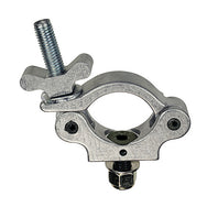 The Light Source Mega-Slim Coupler MSCM-CS — silver lighting clamp top view showing low-profile body design, half the size of the standard Mega-Coupler. - imagen 5