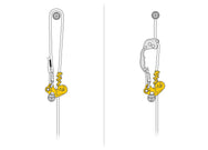 Prusik mecánico Petzl ZIGZAG® PLUS para el cuidado de árboles: se utiliza con cuerdas dobles o con cuerda simple - imagen 5