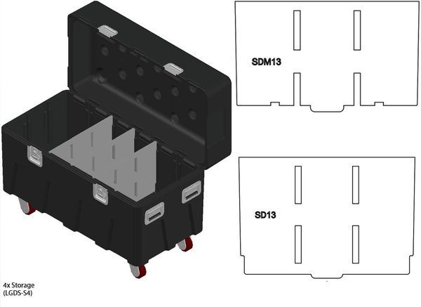 Mountain Productions BOX Large Insert Package– MTN BOX: Spektrum Series LG insert package creates 3 large storage compartments for tool storage, rigging hardware, fall protection, construction gear, & more. – Now available at MTN Shop US.