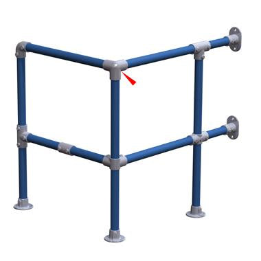 Doughty Key Clamp: 3-Way Elbow. Supplied by MTN Shop