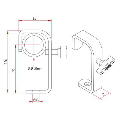Doughty Hook Clamp Dimensions- MTN Shop  - imagen 3