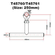 Doughty Modular Drop Arm Tee ⌀2'' (Aluminum) offered by MTN Shop  - imagen 3