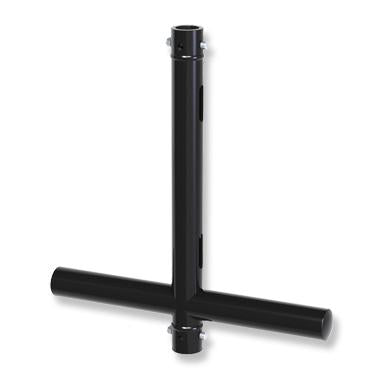 Brazo abatible modular Doughty - Tee con conector pasante (aluminio)