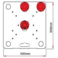 Doughty Tank Trap / 3 Position Boom Base Dimensions. Supplied by MTN Shop - imagen 3