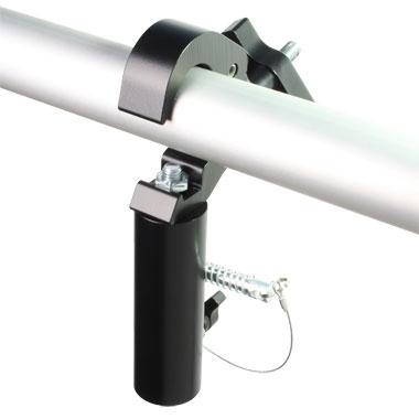 Doughty Slimline Quick Trigger TV Clamp: Fitted with a ⌀1.14'' Receiver - MTN Shop