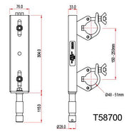 Doughty Fixed Ladder Truss Adapter T58700 Specifications - MTN Shop - imagen 3