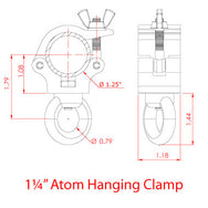Doughty Eye Clamp: 1.25'' Atom Hanging Clamp - MTN Shop - imagen 4
