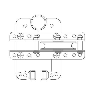 Doughty Theatre Curtain Track (Six Track) Return Pulley